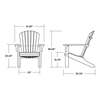 Polywood Shell Adirondack Chair
