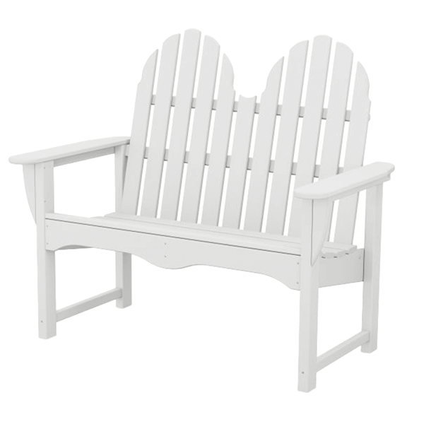 Polywood Adirondack Bench 48 Inch Recycled Plastic