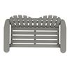Polywood Adirondack Bench 48 Inch Recycled Plastic