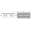 Polywood Nautical Rectangle 44x96 Inch Dining Table