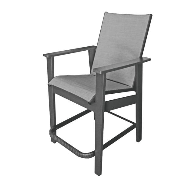Sienna Bar Chair Fabric Sling with Marine Grade Polymer Frame