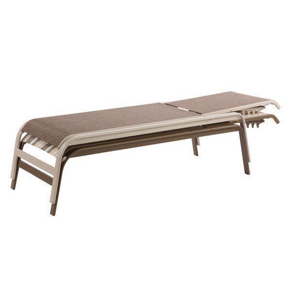 Anna Maria Armless Sling Chaise Lounge - Stacked