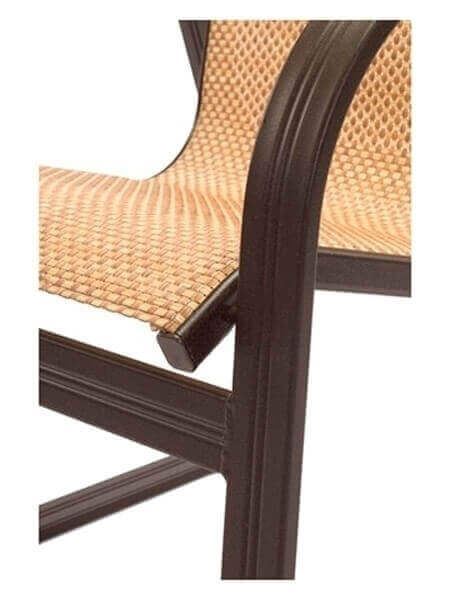 Cabo Sled Style Sling Dining Chair - Close Up Detail