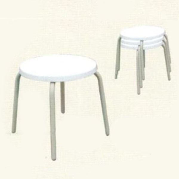 Stacking Fiberglass Round 18" W x 18" H Pool Side Table