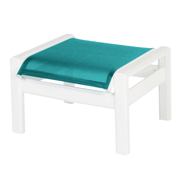 Hampton Sling Fabric Ottoman with Marine Grade Polymer Frame