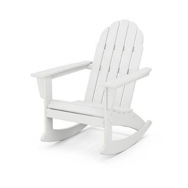 Vineyard Adirondack Rocking Chair WHT