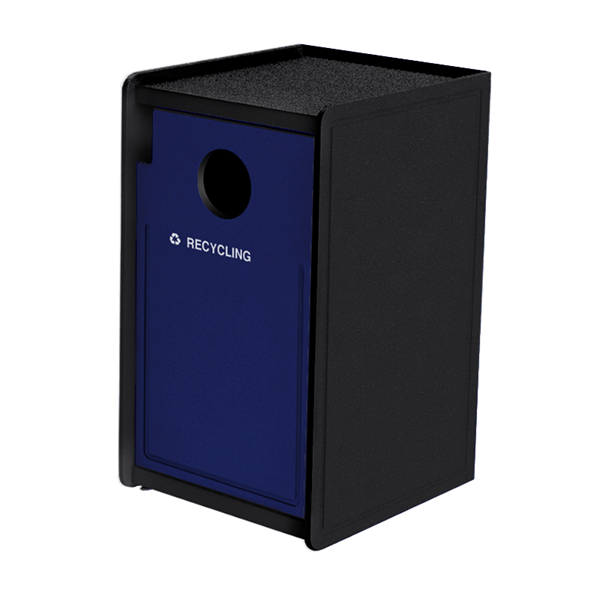32-Gallon Plastic EarthCraft Side-Load Recycling Container - 91 lbs.