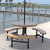 Cafe 6 42" Round Fiberglass Picnic Table
