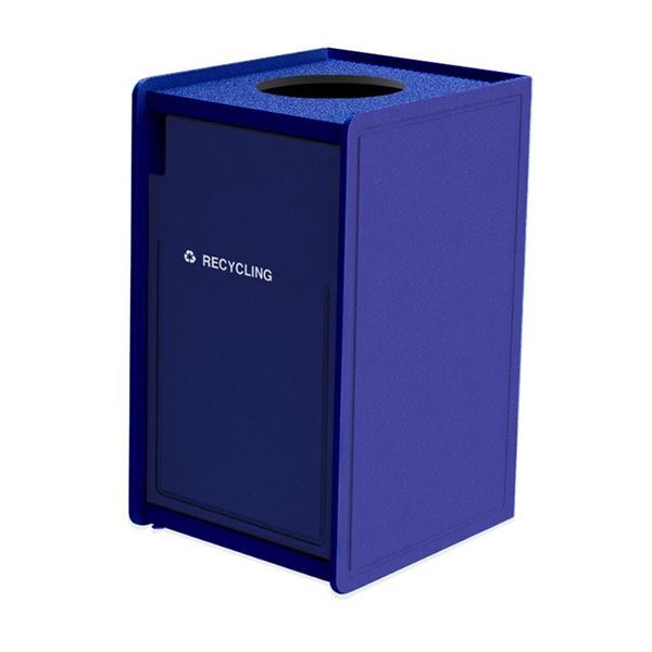 42-Gallon Plastic EarthCraft Top-Load Recycling Container - 92 lbs.