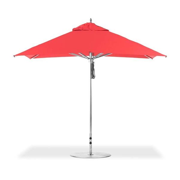 10 ft. Square Premium Center Post Umbrella with Marine Grade Fabric