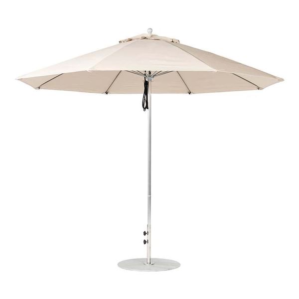11 Foot Octagonal Fiberglass Market Umbrella with Marine Grade Fabric