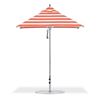 6.5 Foot Square Aluminum Market Umbrella with Marine Grade Fabric