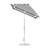 6.5 Foot Square Fiberglass Market Umbrella with Auto Tilt Crank, Marine Grade Fabric