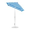 6.5 Foot Square Fiberglass Market Umbrella with Auto Tilt Crank, Marine Grade Fabric