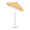 6.5 Foot Square Fiberglass Market Umbrella with Auto Tilt Crank, Marine Grade Fabric