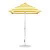 6.5 Foot Square Fiberglass Market Umbrella with Crank