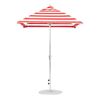6.5 Foot Square Fiberglass Market Umbrella with Crank