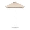 6.5 Foot Square Fiberglass Market Umbrella with Crank