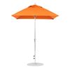 6.5 Foot Square Fiberglass Market Umbrella with Crank