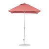 6.5 Foot Square Fiberglass Market Umbrella with Crank