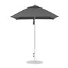 6.5 Foot Square Fiberglass Market Umbrella with Marine Grade Fabric
