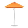 6.5 Foot Square Fiberglass Market Umbrella with Marine Grade Fabric