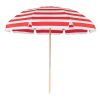 7.5 Foot Diameter Fiberglass Beach Umbrella