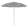 7.5 Foot Diameter Fiberglass Beach Umbrella with Acrylic Canopy