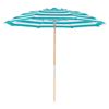 7.5 Foot Diameter Fiberglass Beach Umbrella with Acrylic Canopy