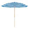 7.5 Foot Diameter Fiberglass Beach Umbrella with Acrylic Canopy