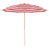 7.5 Foot Diameter Fiberglass Beach Umbrella with Acrylic Canopy