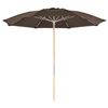 7.5 Foot Diameter Fiberglass Beach Umbrella with Acrylic Canopy