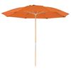 7.5 Foot Diameter Fiberglass Beach Umbrella with Acrylic Canopy