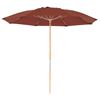 7.5 Foot Diameter Fiberglass Beach Umbrella with Acrylic Canopy
