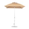 7.5 Foot Square Fiberglass Market Umbrella with Marine Grade Fabric and Crank Lift System
