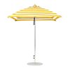 7.5 Foot Square Fiberglass Market Umbrella with Marine Grade Fabric