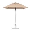7.5 Foot Square Fiberglass Market Umbrella with Marine Grade Fabric