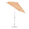 7.5 Foot Square Fiberglass Market Umbrella with Marine Grade Fabric and Auto Tilt with Crank Lift System