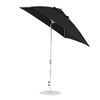 7.5 Foot Square Fiberglass Market Umbrella with Marine Grade Fabric and Auto Tilt with Crank Lift System