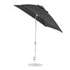 7.5 Foot Square Fiberglass Market Umbrella with Marine Grade Fabric and Auto Tilt with Crank Lift System