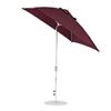 7.5 Foot Square Fiberglass Market Umbrella with Marine Grade Fabric and Auto Tilt with Crank Lift System