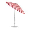 9 Foot Octagonal Fiberglass Market Umbrella with Auto Tilt and Crank, Marine Grade Fabric