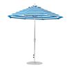 9 Foot Octagonal Fiberglass Market Umbrella with Crank, Marine Grade Fabric