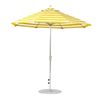 9 Foot Octagonal Fiberglass Market Umbrella with Crank, Marine Grade Fabric