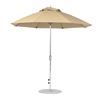 9 Foot Octagonal Fiberglass Market Umbrella with Crank, Marine Grade Fabric