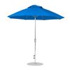 9 Foot Octagonal Fiberglass Market Umbrella with Crank, Marine Grade Fabric