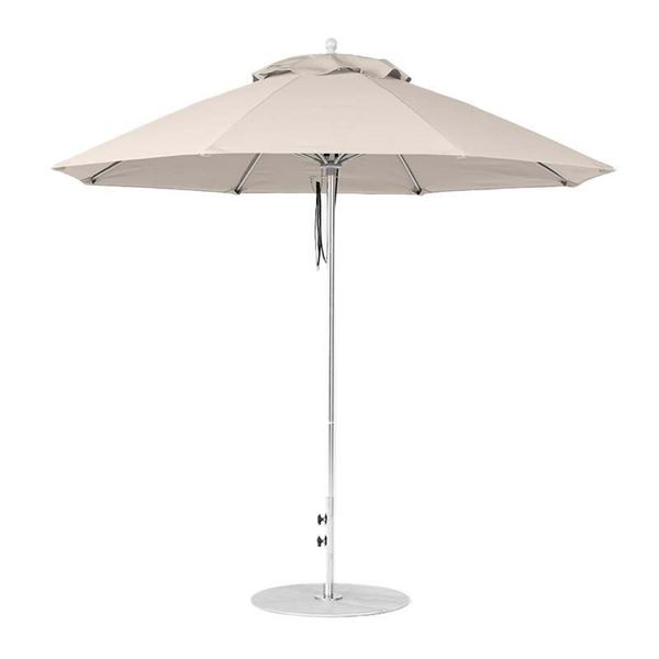 9 Foot Octagonal Fiberglass Market Umbrella with Marine Grade Fabric