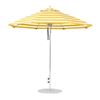 9 Foot Octagonal Fiberglass Market Umbrella with Marine Grade Fabric