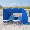 Concession Grade Beach Cabana with Windscreen