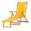 Oak Wood Beach Chair with Footrest